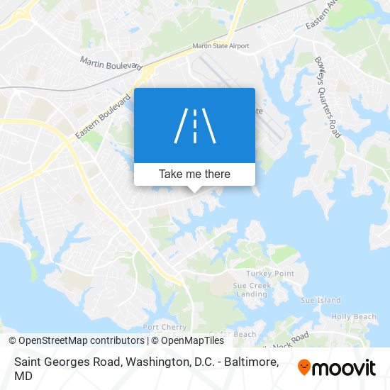Saint Georges Road map