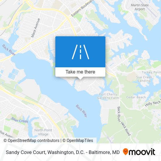 Mapa de Sandy Cove Court