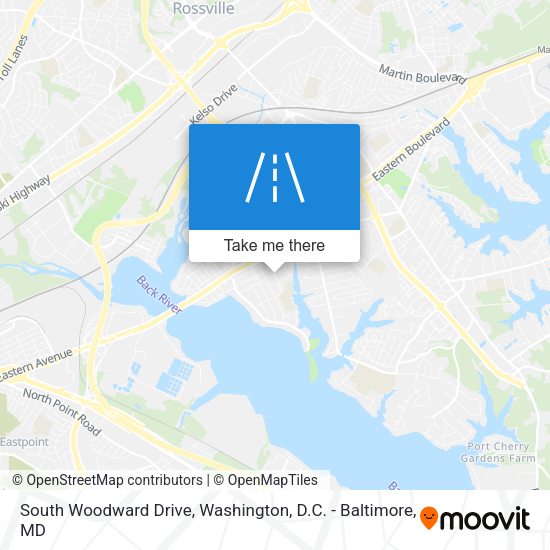 South Woodward Drive map