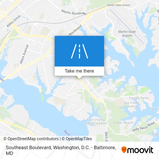 Southeast Boulevard map