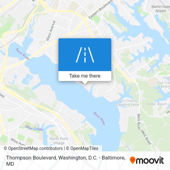 Mapa de Thompson Boulevard