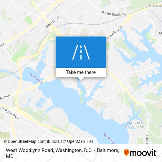 West Woodlynn Road map