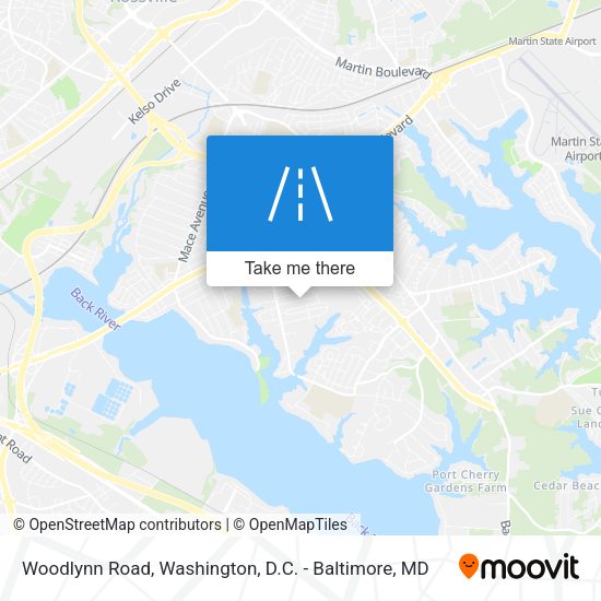 Woodlynn Road map