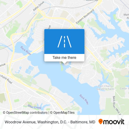 Mapa de Woodrow Avenue