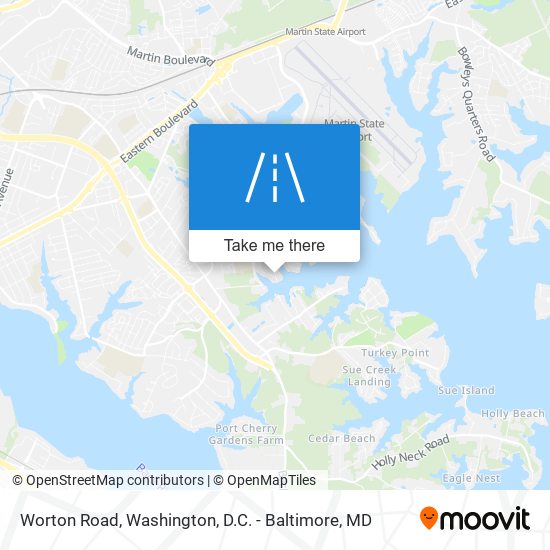 Worton Road map