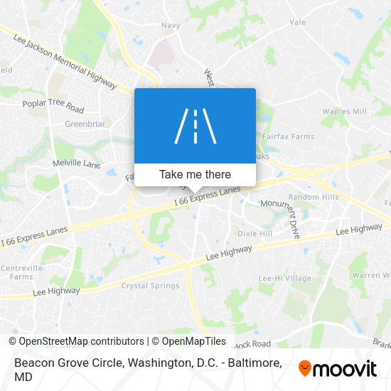 Beacon Grove Circle map
