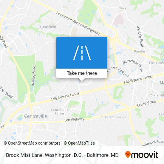 Mapa de Brook Mist Lane