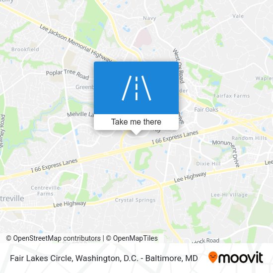 Mapa de Fair Lakes Circle