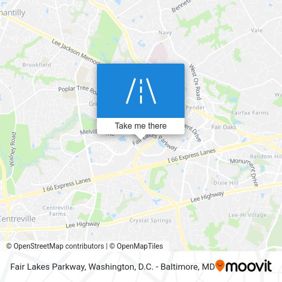 Mapa de Fair Lakes Parkway