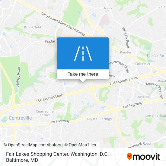 Mapa de Fair Lakes Shopping Center