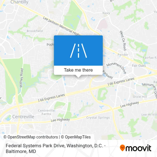 Federal Systems Park Drive map