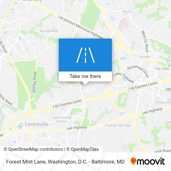 Forest Mist Lane map