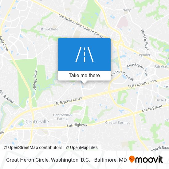 Great Heron Circle map