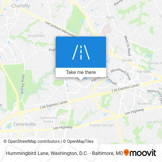 Hummingbird Lane map