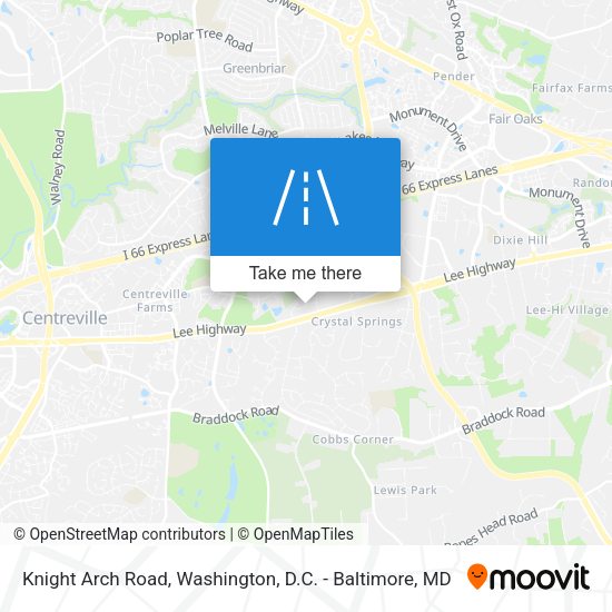 Mapa de Knight Arch Road