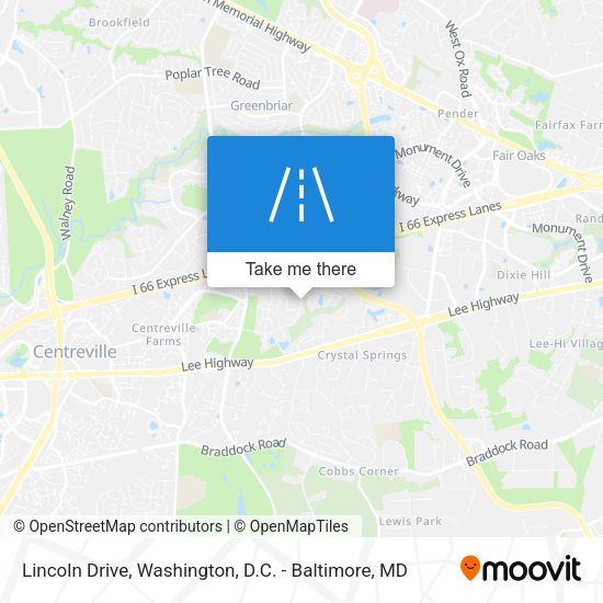 Lincoln Drive map