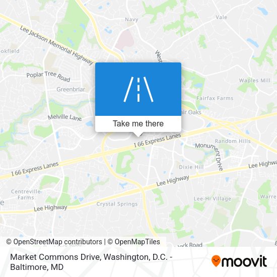 Mapa de Market Commons Drive