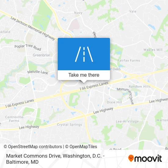 Market Commons Drive map