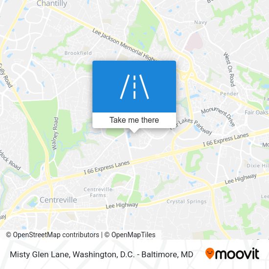 Mapa de Misty Glen Lane