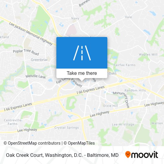 Oak Creek Court map