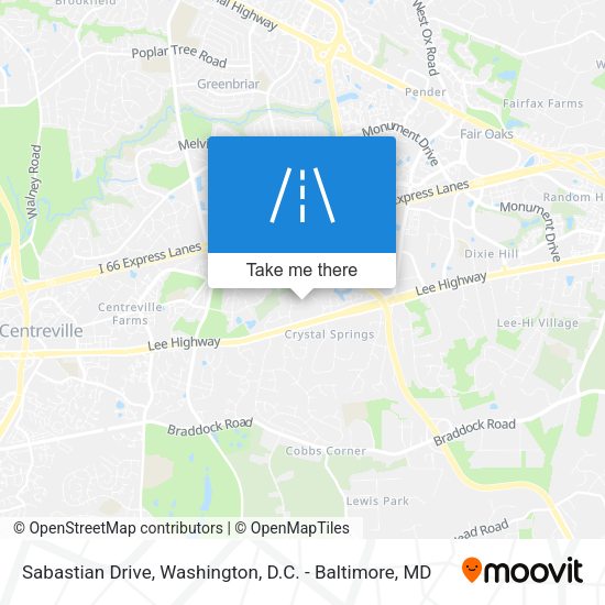Mapa de Sabastian Drive