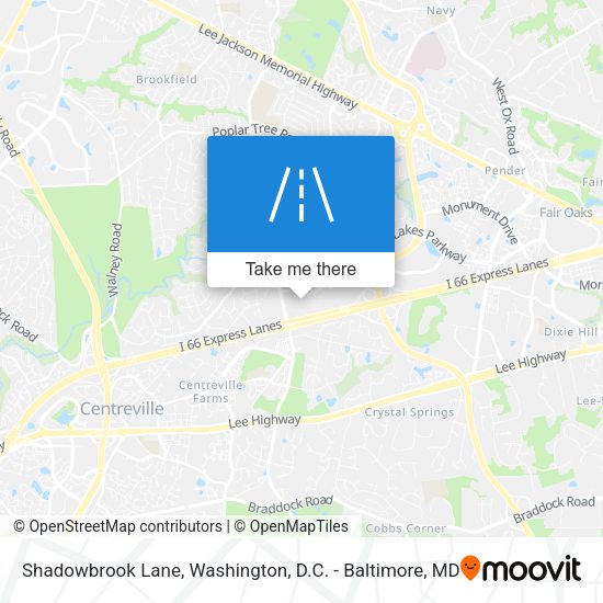 Mapa de Shadowbrook Lane