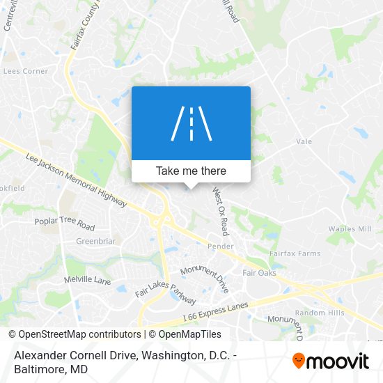Alexander Cornell Drive map