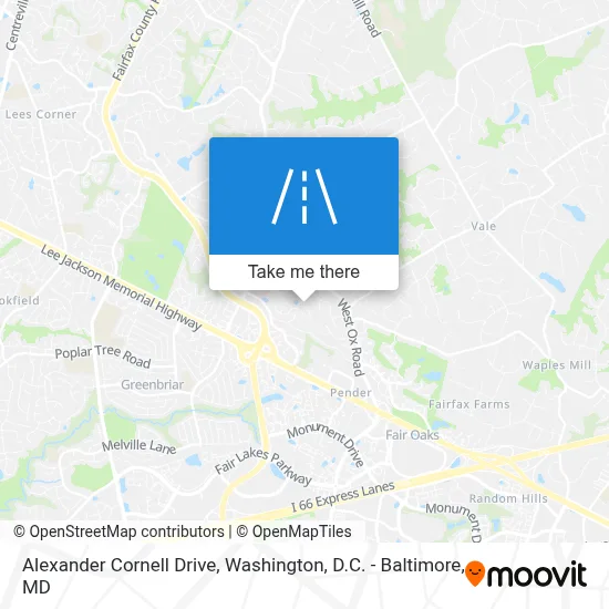 Alexander Cornell Drive map