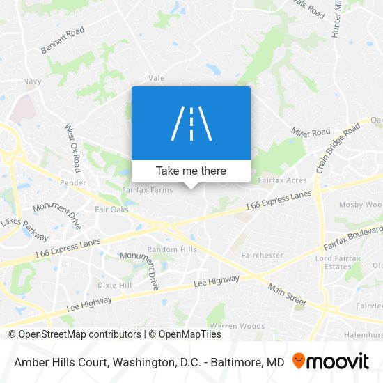 Amber Hills Court map