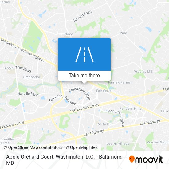Mapa de Apple Orchard Court