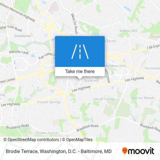 Brodie Terrace map
