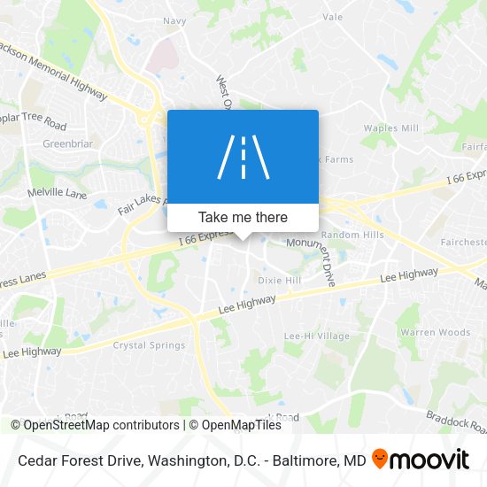 Mapa de Cedar Forest Drive