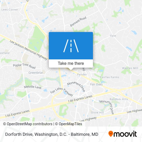 Dorforth Drive map