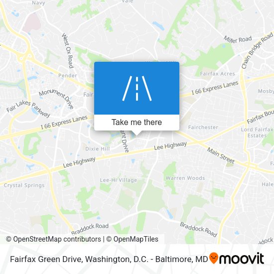 Mapa de Fairfax Green Drive