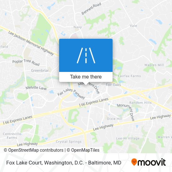 Fox Lake Court map