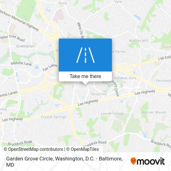 Garden Grove Circle map
