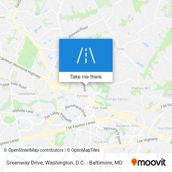 Mapa de Greenway Drive