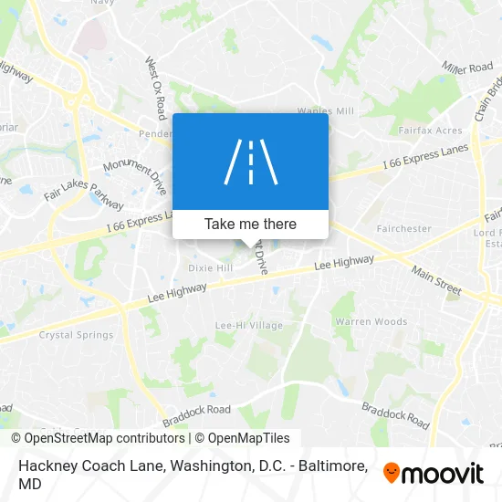 Hackney Coach Lane map