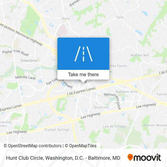 Hunt Club Circle map