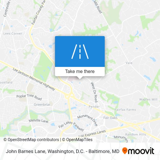 John Barnes Lane map