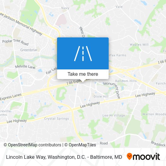 Mapa de Lincoln Lake Way