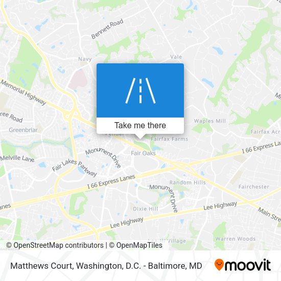 Matthews Court map