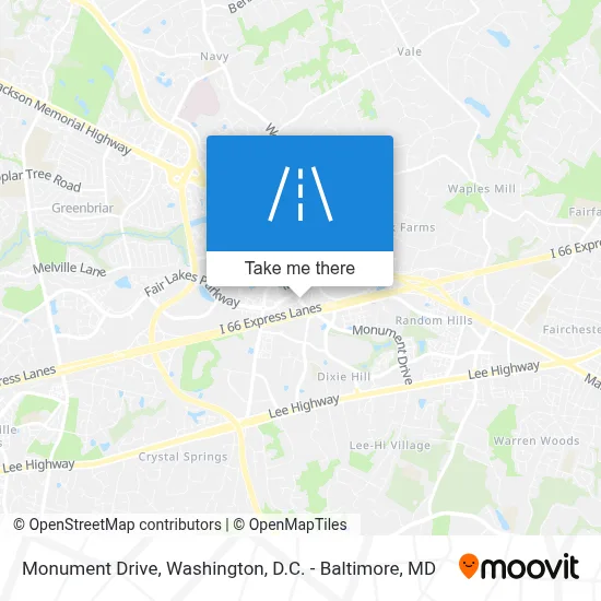 Monument Drive map
