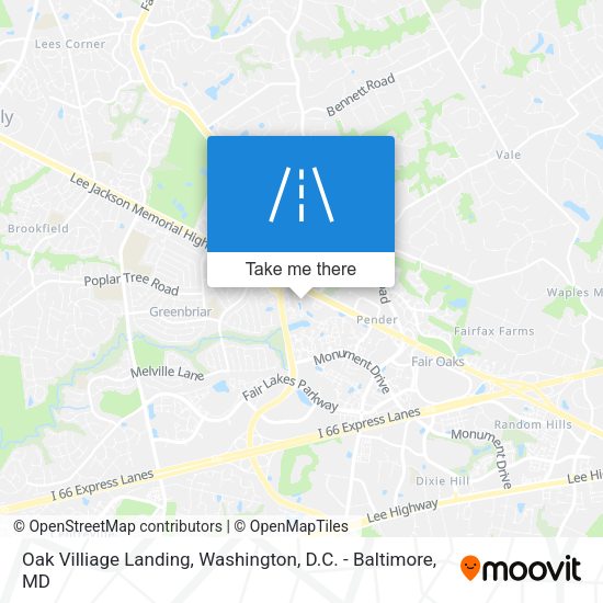 Oak Villiage Landing map