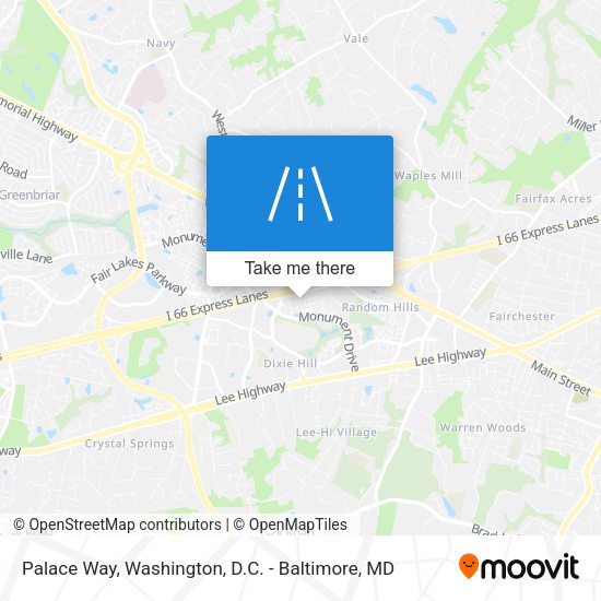 Palace Way map