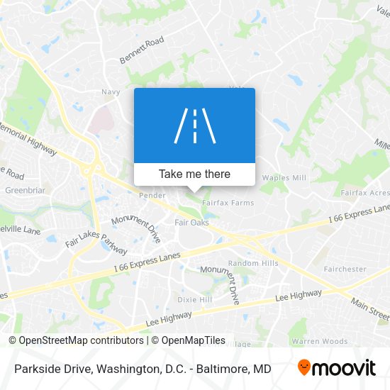 Parkside Drive map