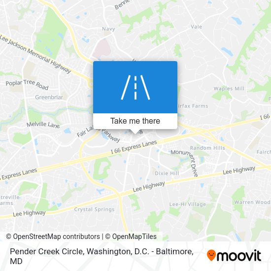 Mapa de Pender Creek Circle