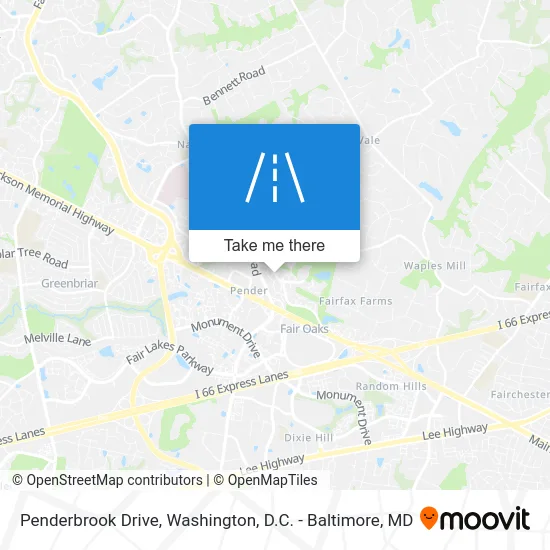 Penderbrook Drive map