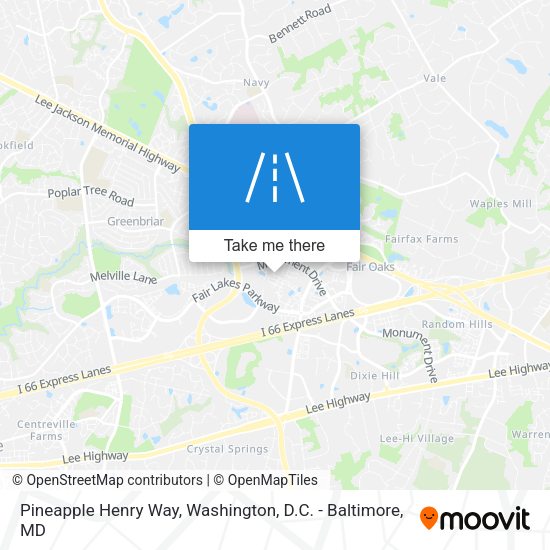 Pineapple Henry Way map