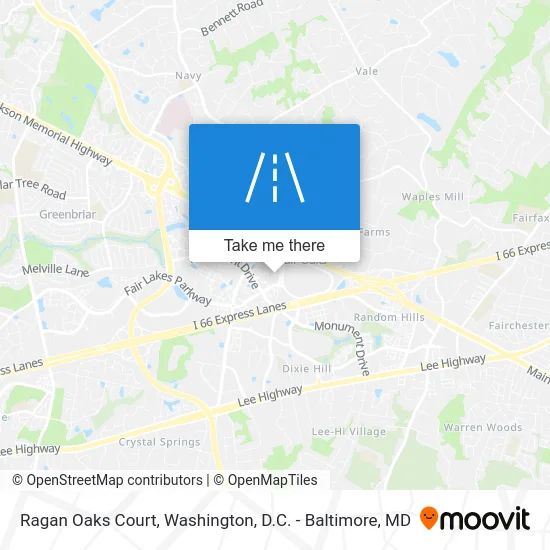 Ragan Oaks Court map